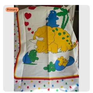 4/$100 green dragon Colorful Dinosaur Print Fabric 🐉